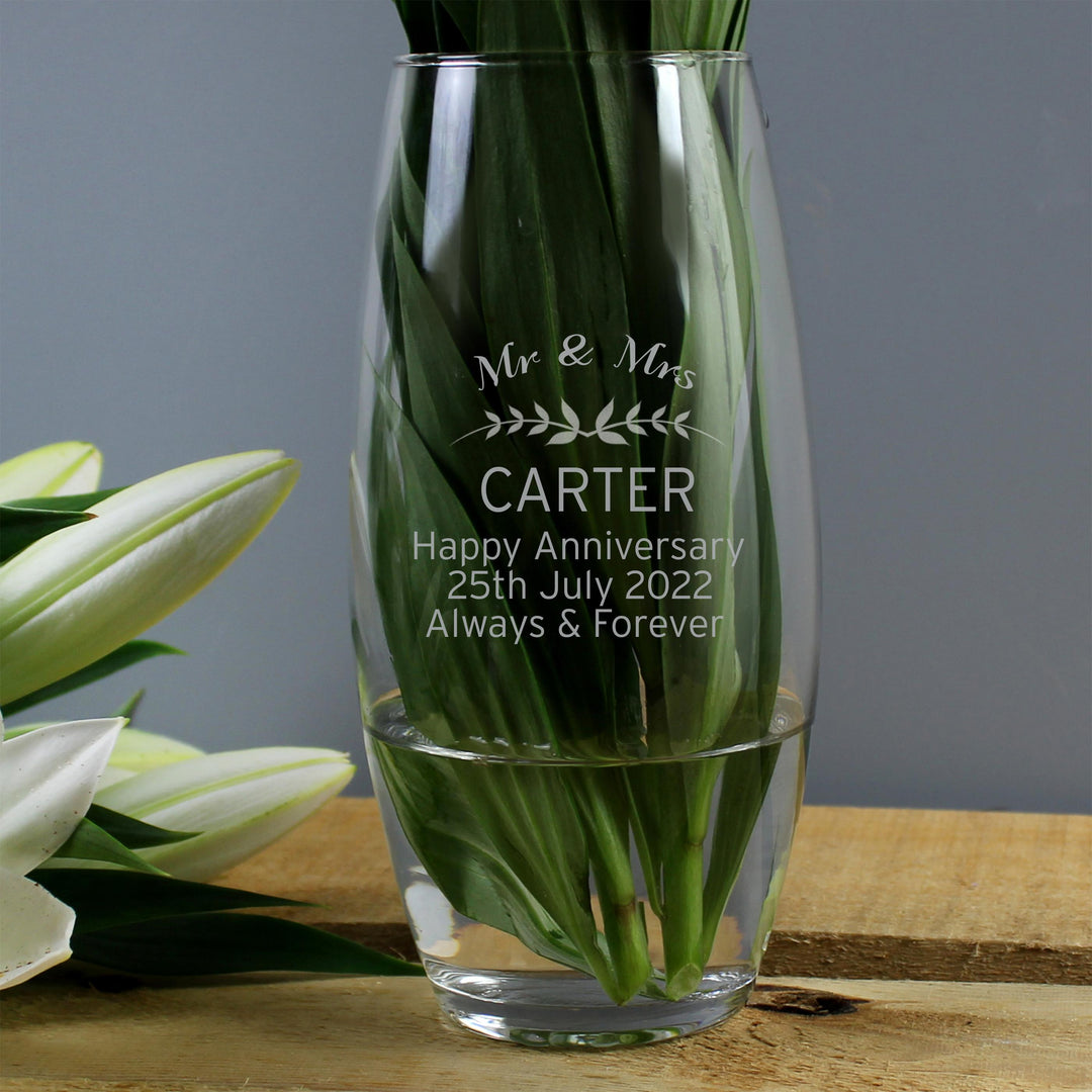 Personalised Classic Bullet Vase – alternative view
