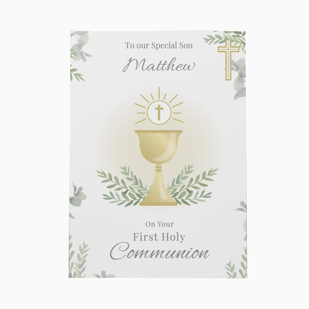 Personalised First Holy Communion Card, The Personal Shop, personalised gifts