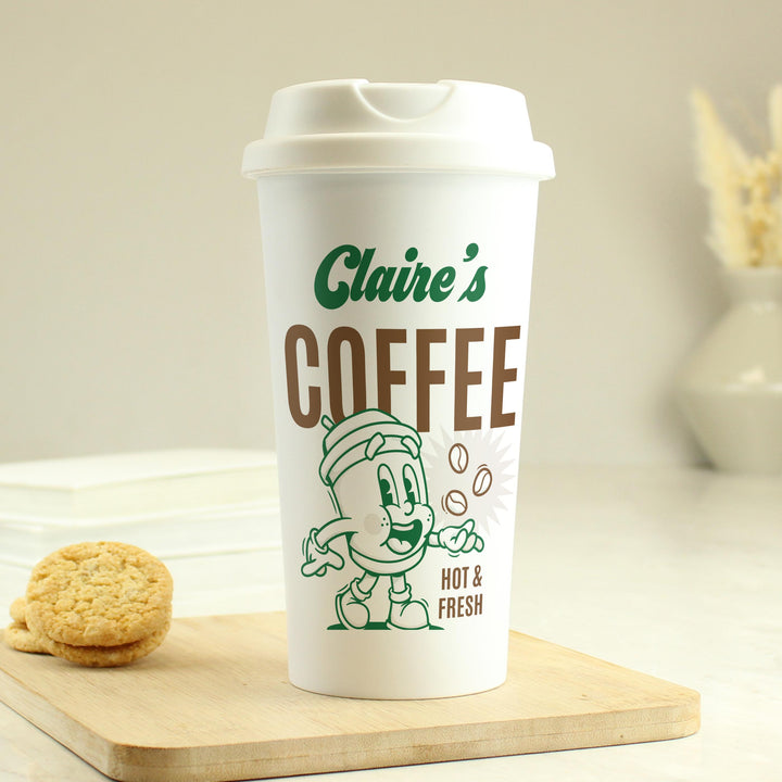 Personalised Coffee Travel Mug – alternative view