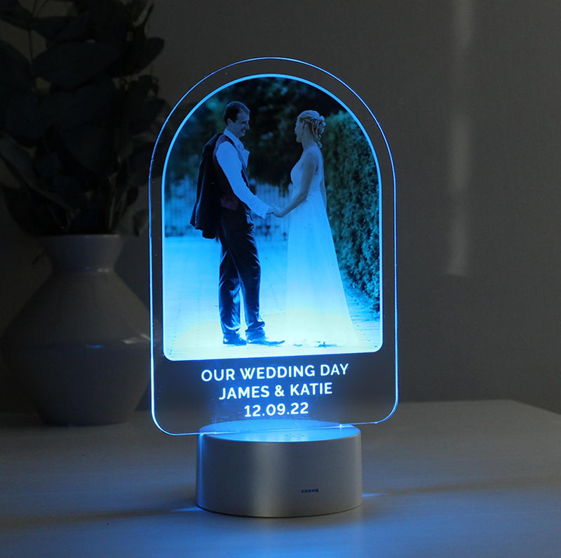 Personalised Free Text LED Colour Changing Light