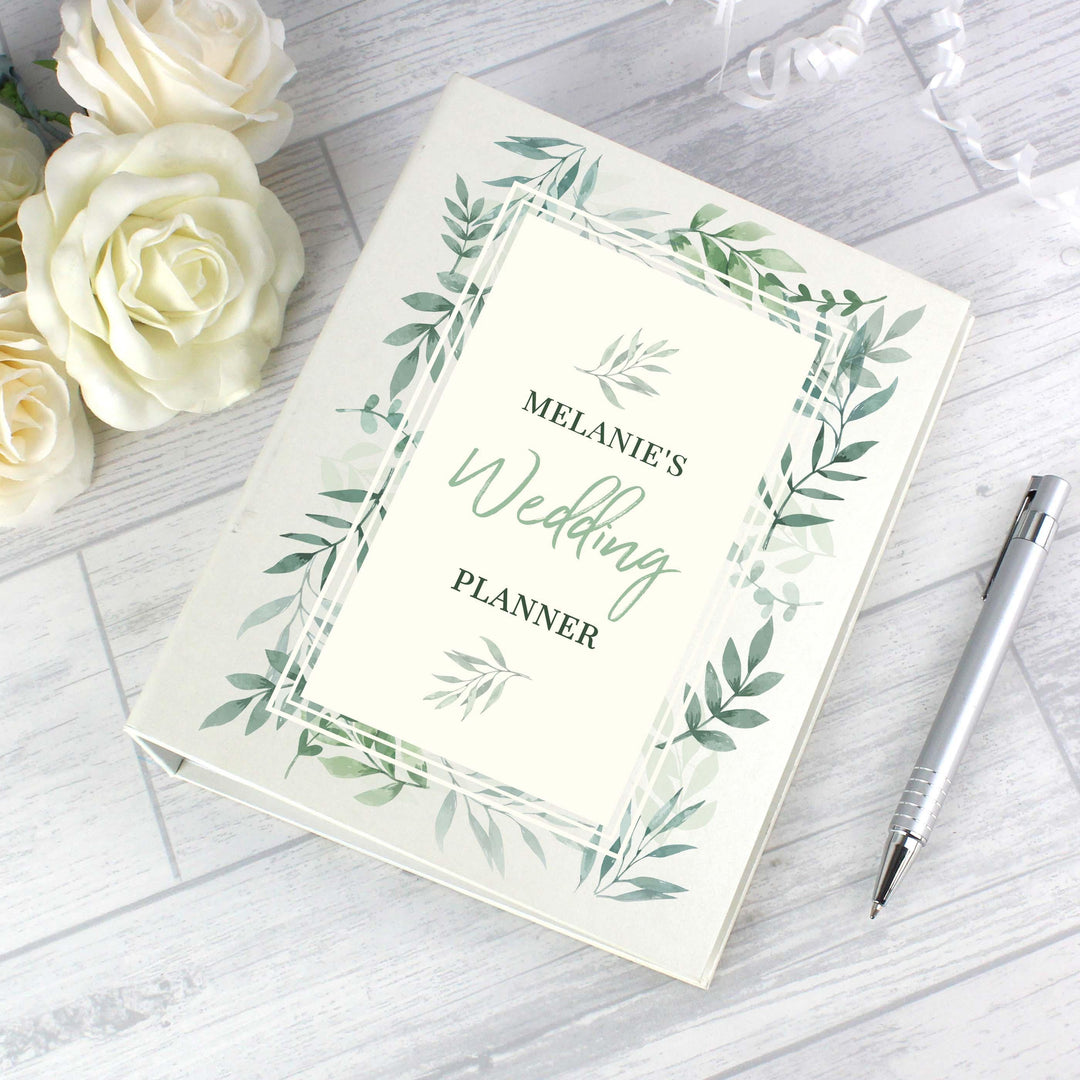 Personalised Botanical Wedding Planner – alternative view