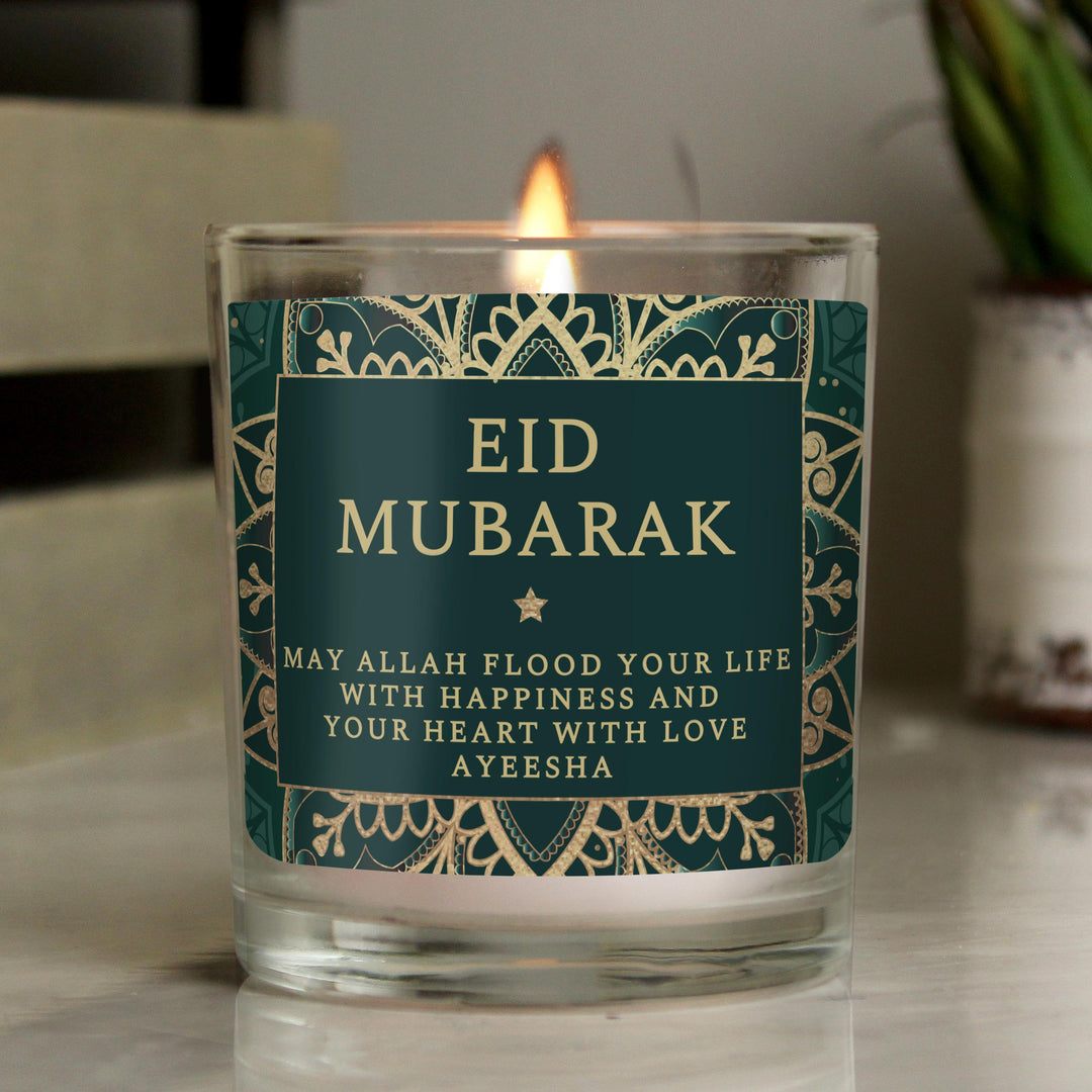 Personalised Eid Jar Candle – alternative view