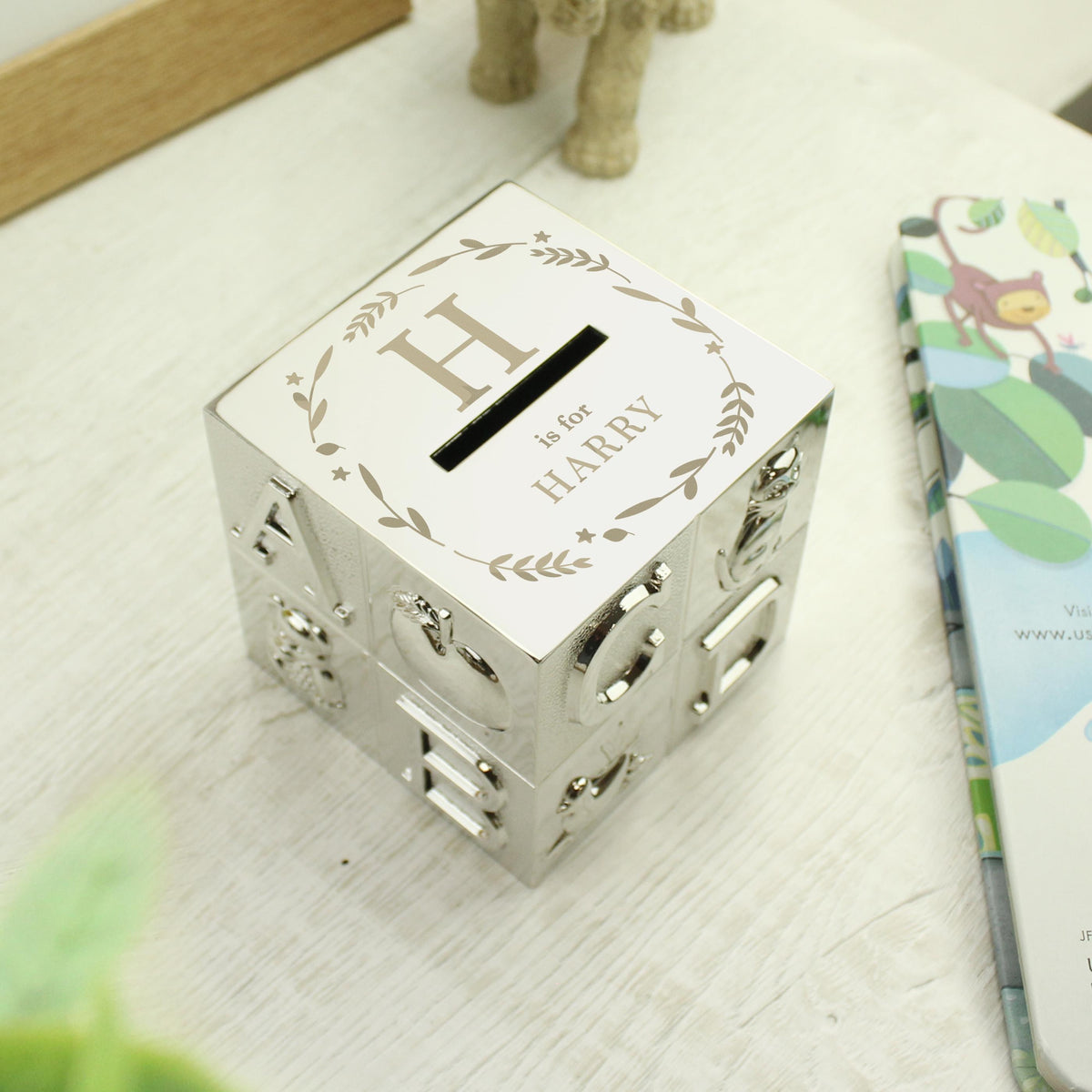 Personalised Initial ABC Money Box, The Personal Shop, personalised gifts