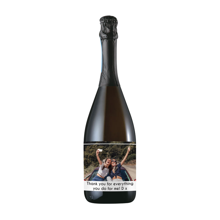 Personalised Photo Upload Bottle of Prosecco, The Personal Shop, personalised gifts