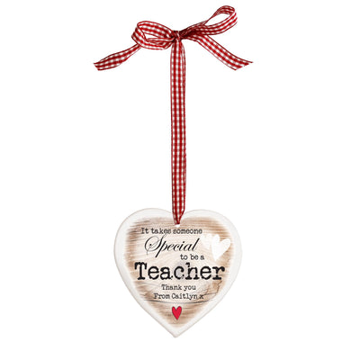 Personalised Someone Special Wooden Heart Shaped Decoration