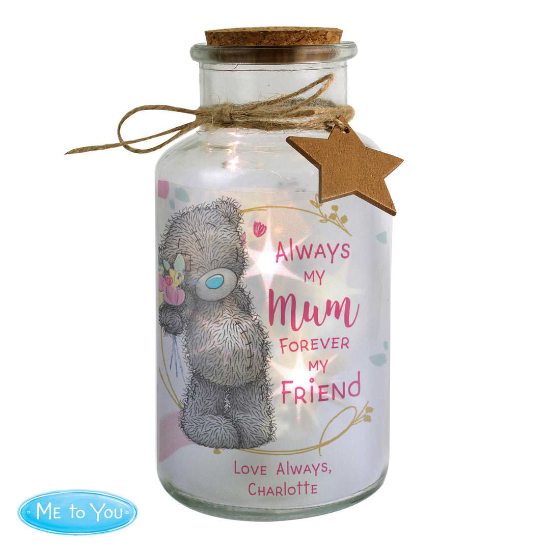 Personalised Me To You Forever My Friend LED Glass Jar - alternative view