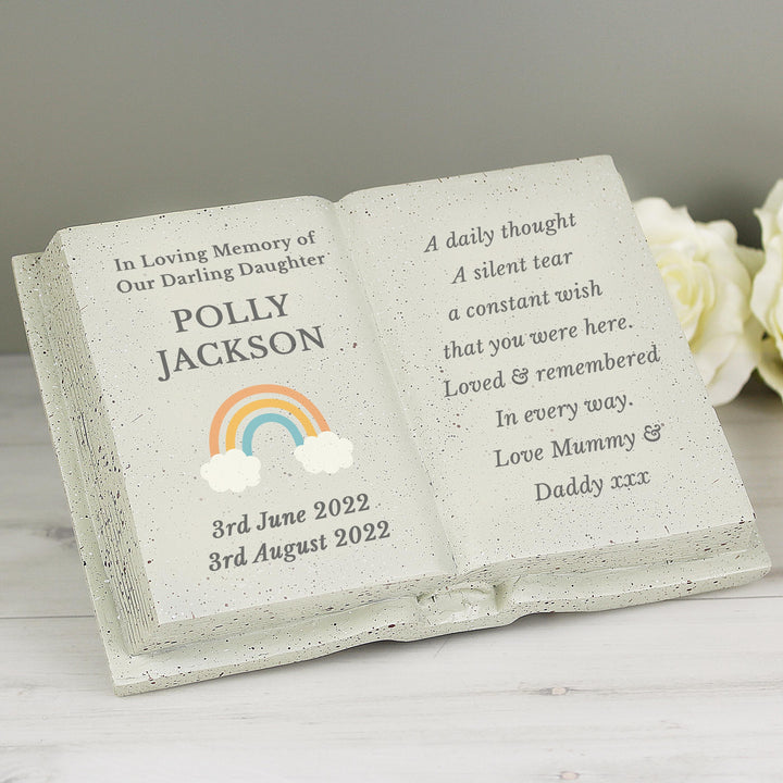 Personalised Rainbow Memorial Book – alternative view