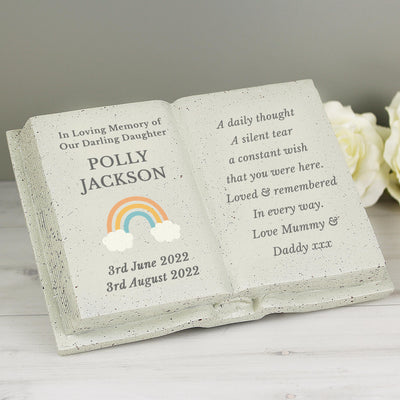 Personalised Rainbow Memorial Book