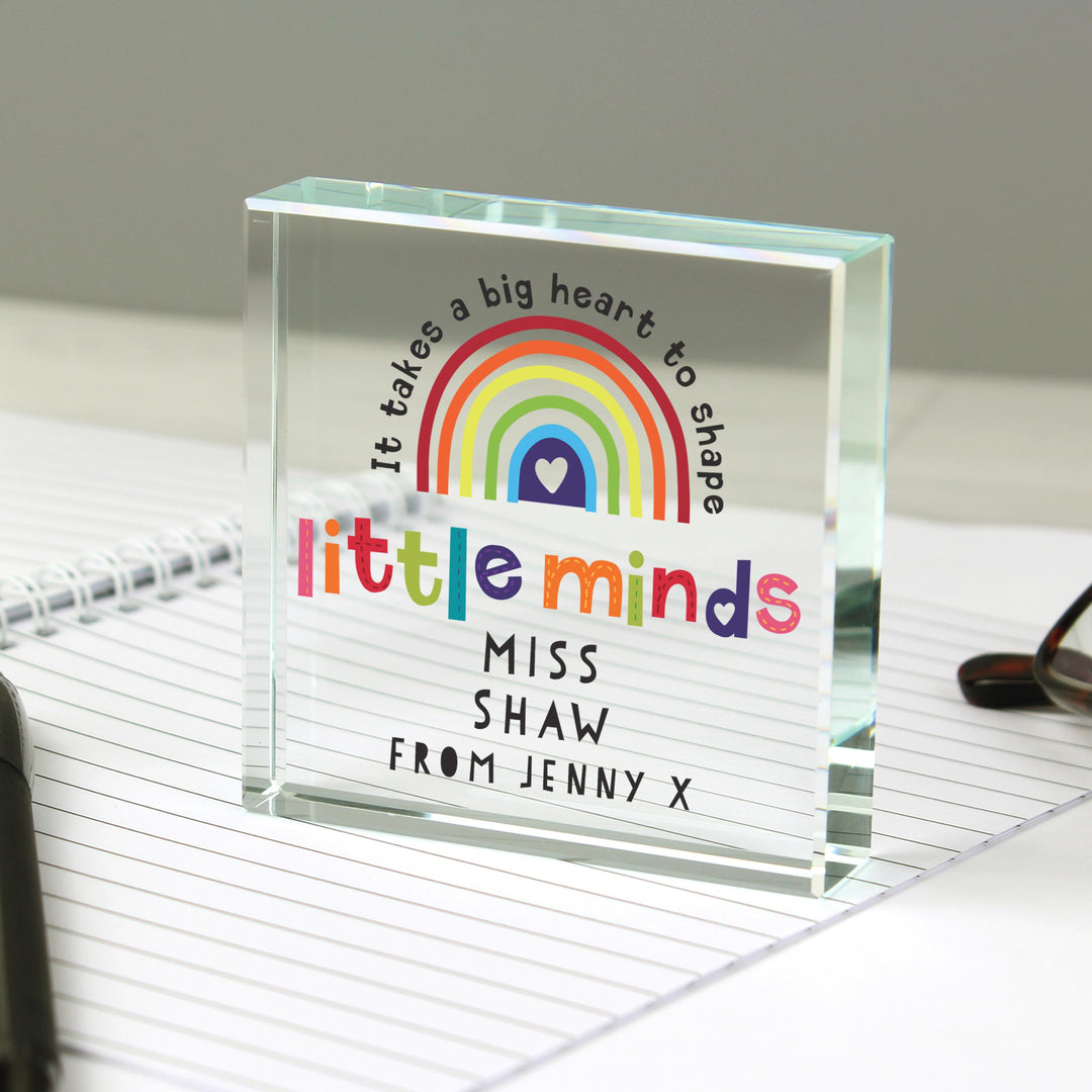 Personalised Shape Little Minds Crystal Token – alternative view