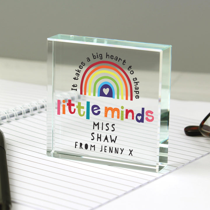 Personalised Shape Little Minds Crystal Token – alternative view