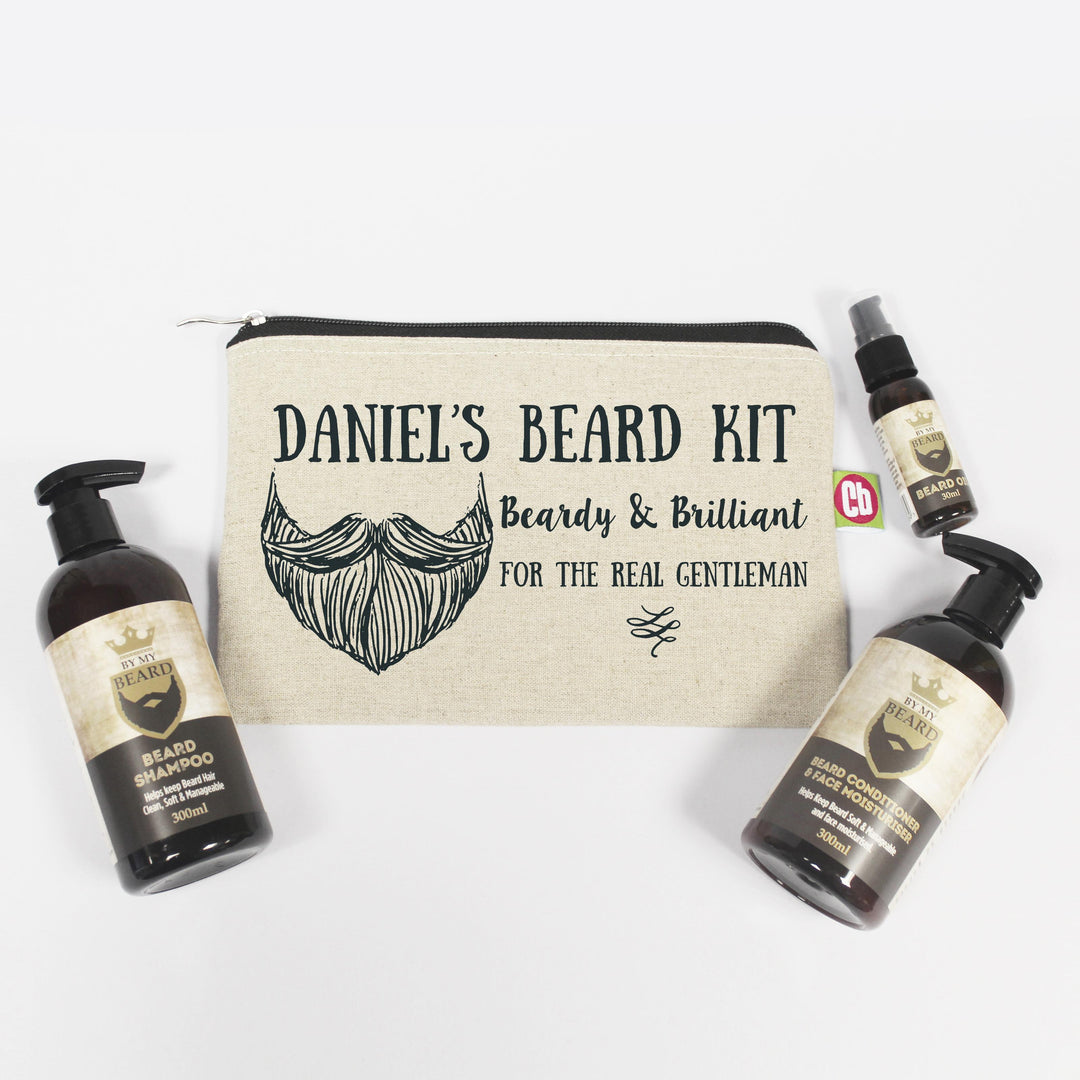Personalised Beardy &amp; Brilliant Beard Kit, The Personal Shop, personalised gifts