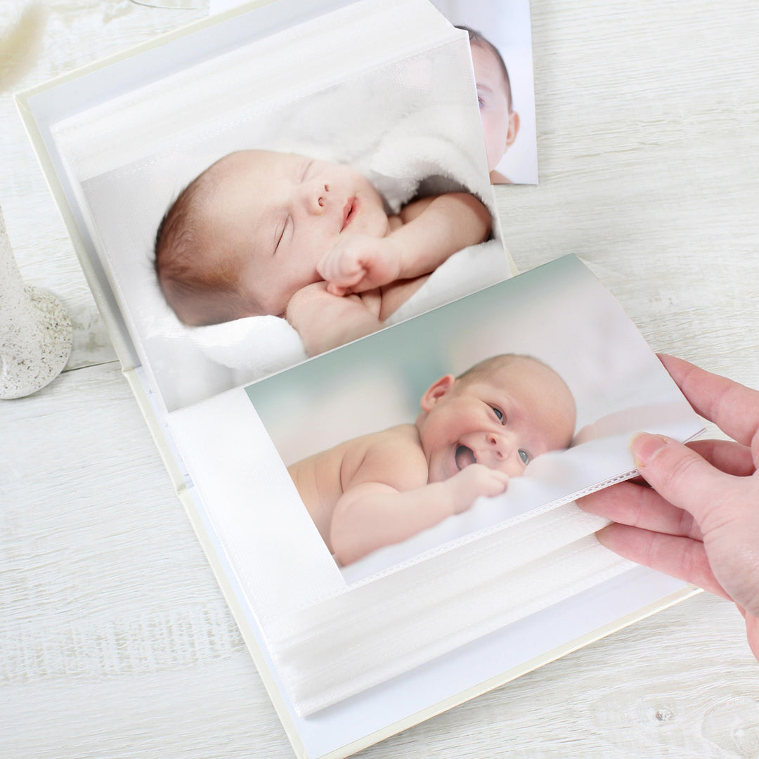 Personalised Eucalyptus Cross 6x4 Photo Album, The Personal Shop, personalised gifts