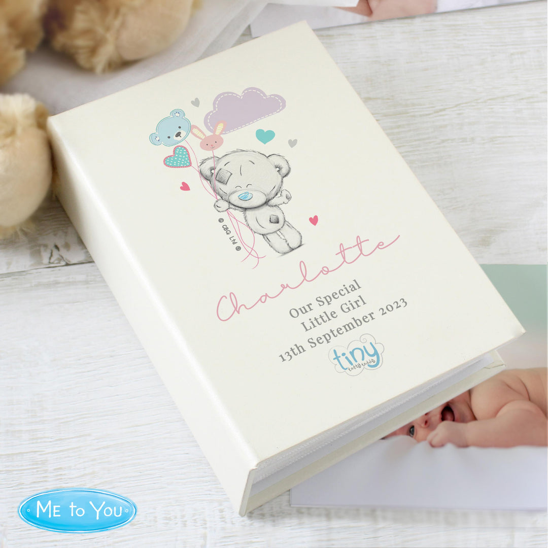 Personalised Tiny Tatty Teddy Pink 6x4 Photo Album with Sleeves, The Personal Shop, personalised gifts