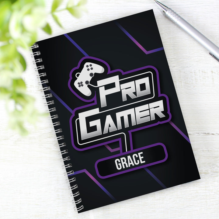 Personalised Pro Gamer A5 Notebook – alternative view