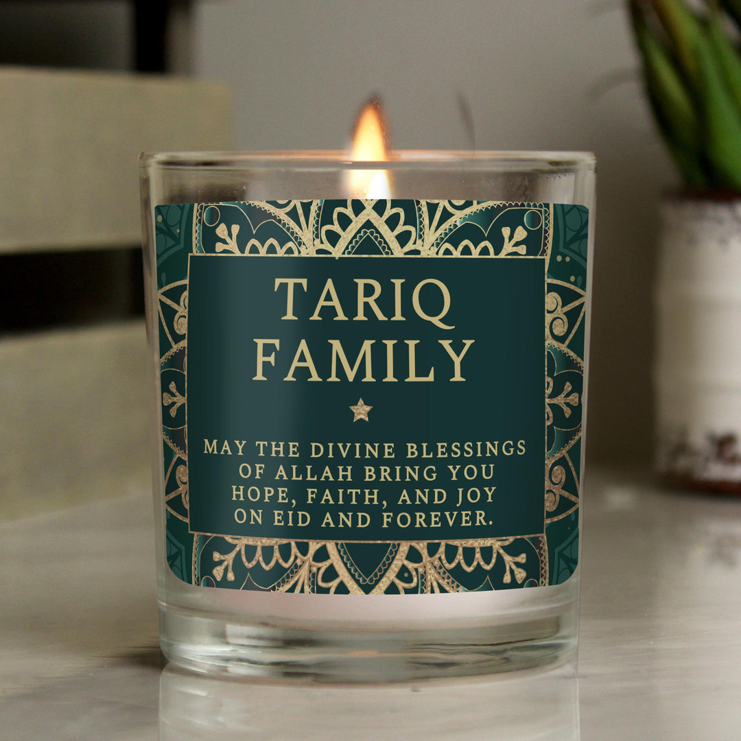 Personalised Eid Jar Candle – alternative view