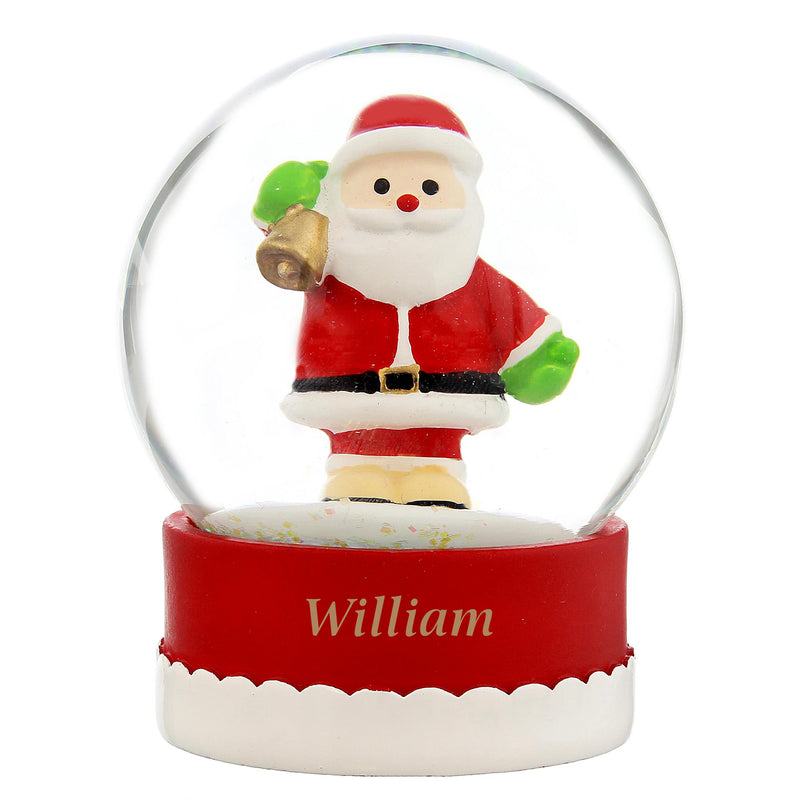 Personalised Santa Snow Globe