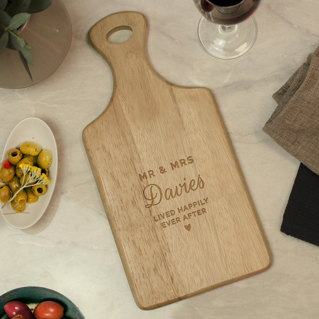 Personalised Wedding Wooden Paddle Board – alternative view