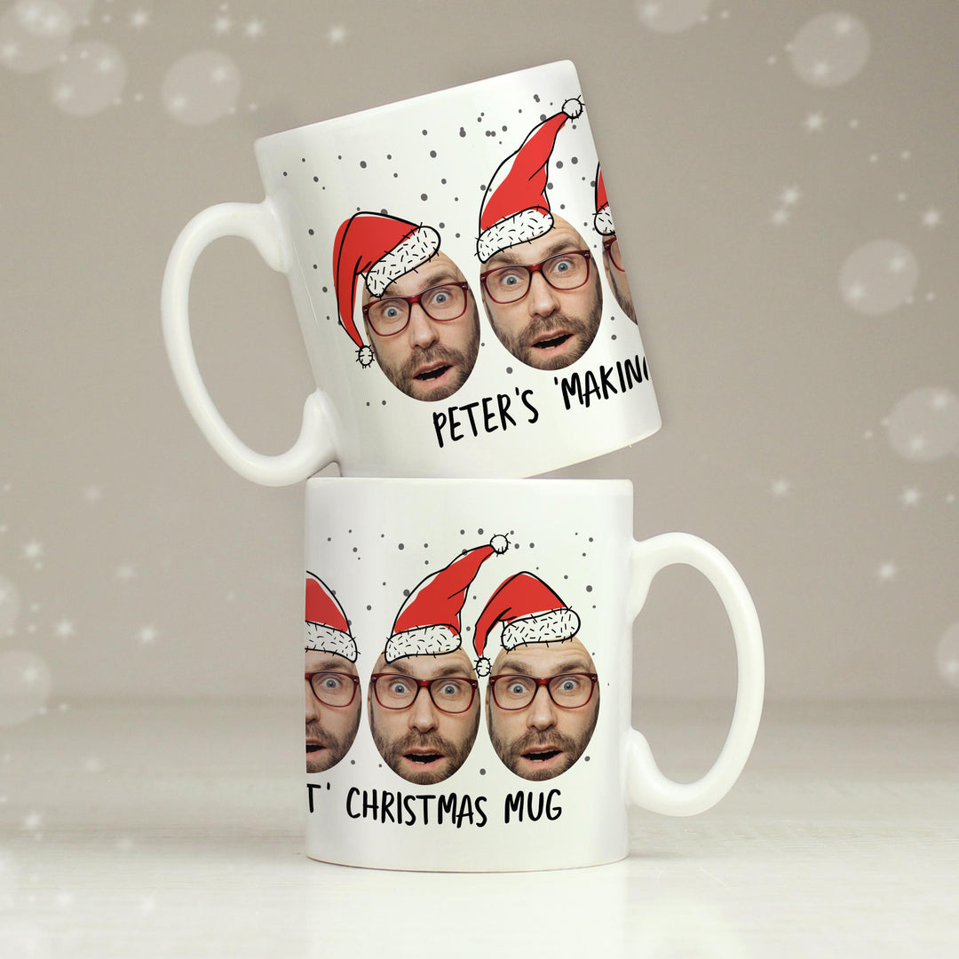 Personalised Photo Upload Santa Mug – alternative view