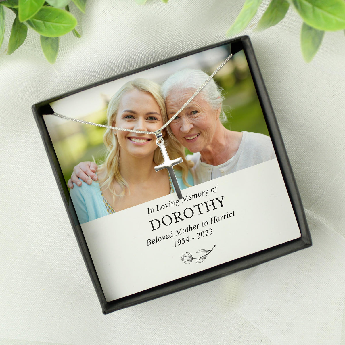 Personalised In Loving Memory Photo Upload Necklace and Box, The Personal Shop, personalised gifts