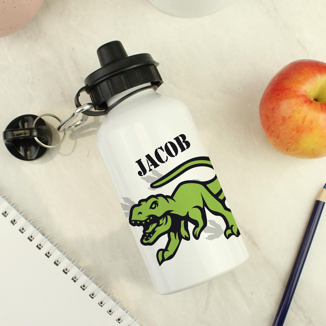 Personalised Dinosaur Drinks Bottle – alternative view