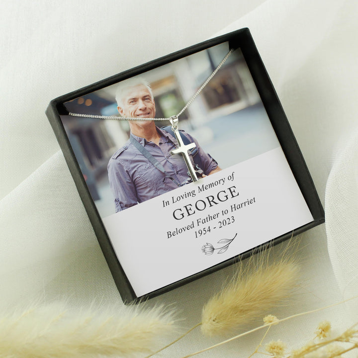 Personalised In Loving Memory Photo Upload Necklace and Box, The Personal Shop, personalised gifts