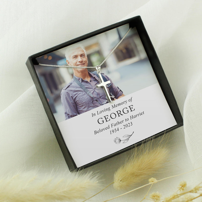 Personalised In Loving Memory Photo Upload Necklace and Box