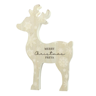 Personalised Snowflake Reindeer Ornament