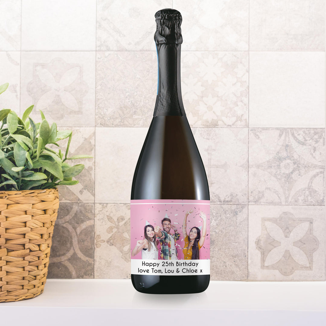 Personalised Photo Upload Bottle of Prosecco, The Personal Shop, personalised gifts
