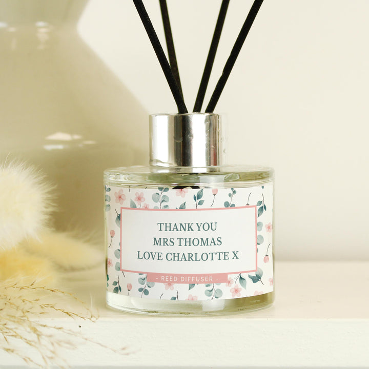 Personalised Floral Reed Diffuser - alternative view