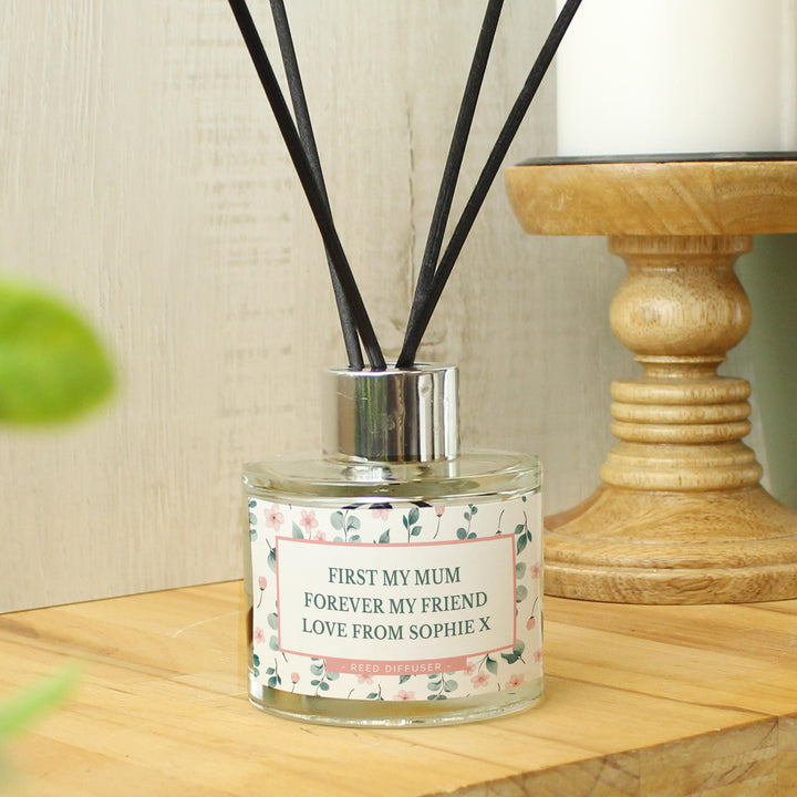 Personalised Floral Reed Diffuser - alternative view