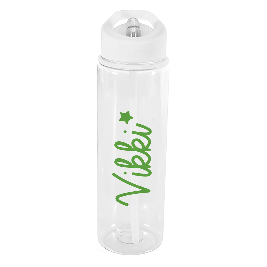 Personalised Green Star Name Only Island Water Bottle – alternative view