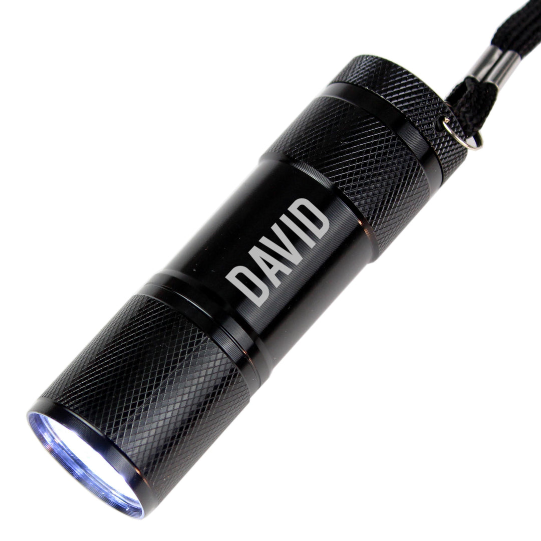 Personalised Name Only Mini Torch – alternative view