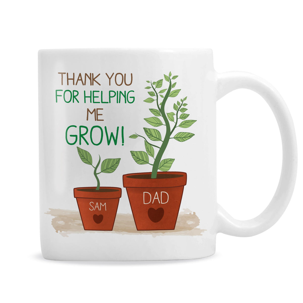 Personalised Helping Me Grow Mug – alternative view