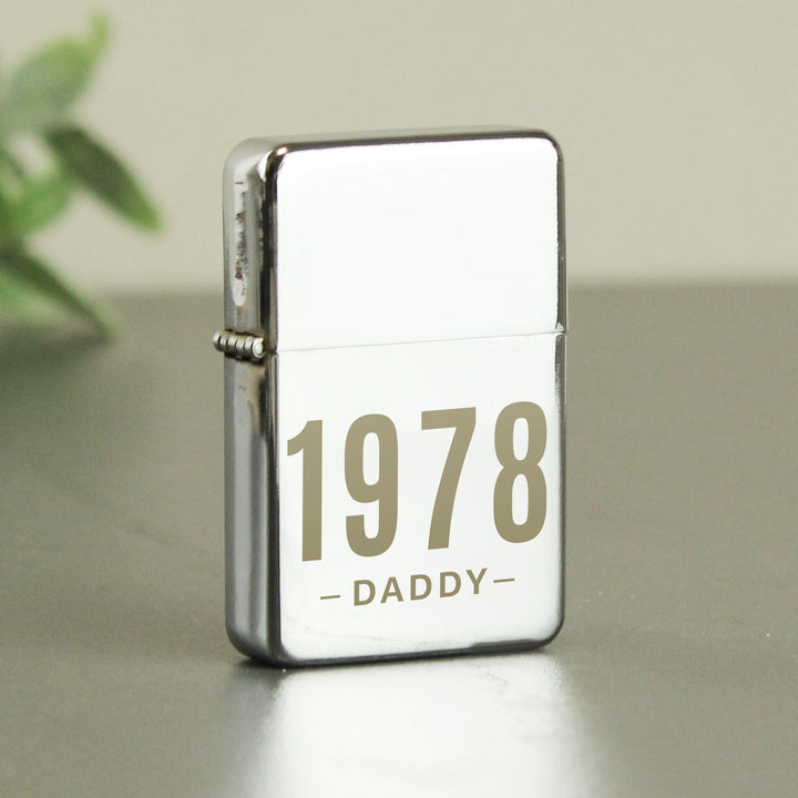 Personalised Date &amp; Name Lighter – alternative view