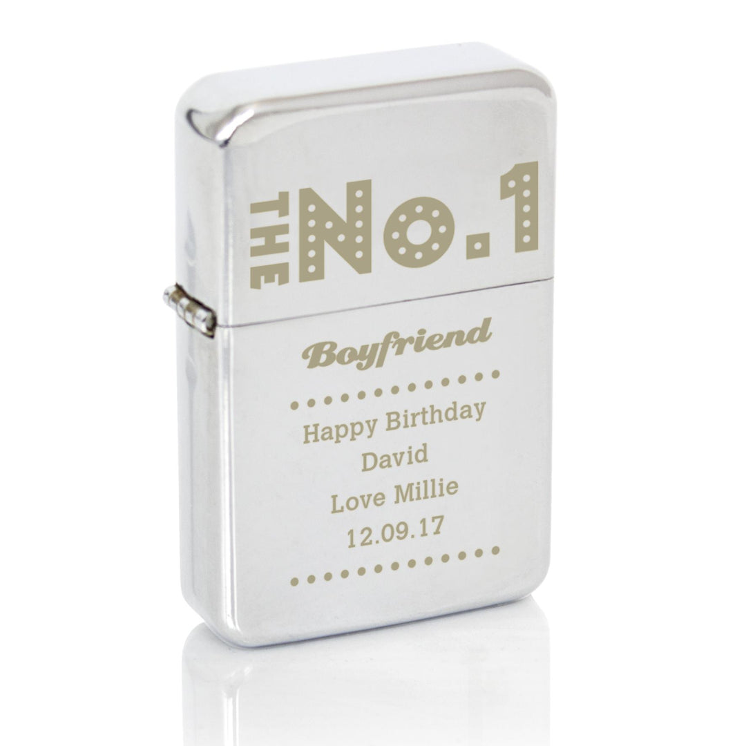Personalised The No.1 Silver Lighter – alternative view
