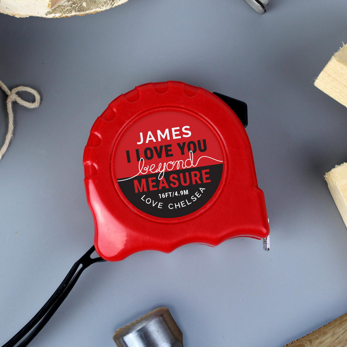 Personalised Beyond Measures Tape Measure – alternative view