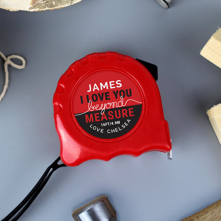 Personalised Beyond Measures Tape Measure – alternative view