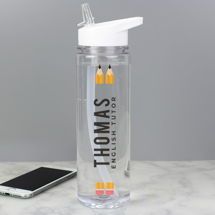 Personalised Teacher Water Bottle – alternative view