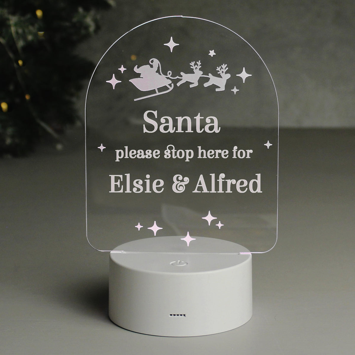 Personalised Free Text Christmas LED Light – alternative view