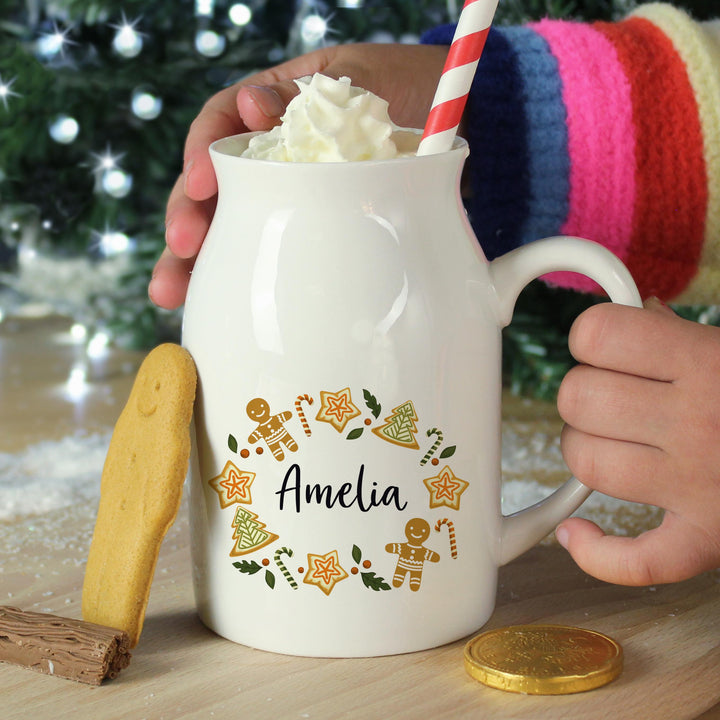 Personalised Christmas Milk Jug – alternative view