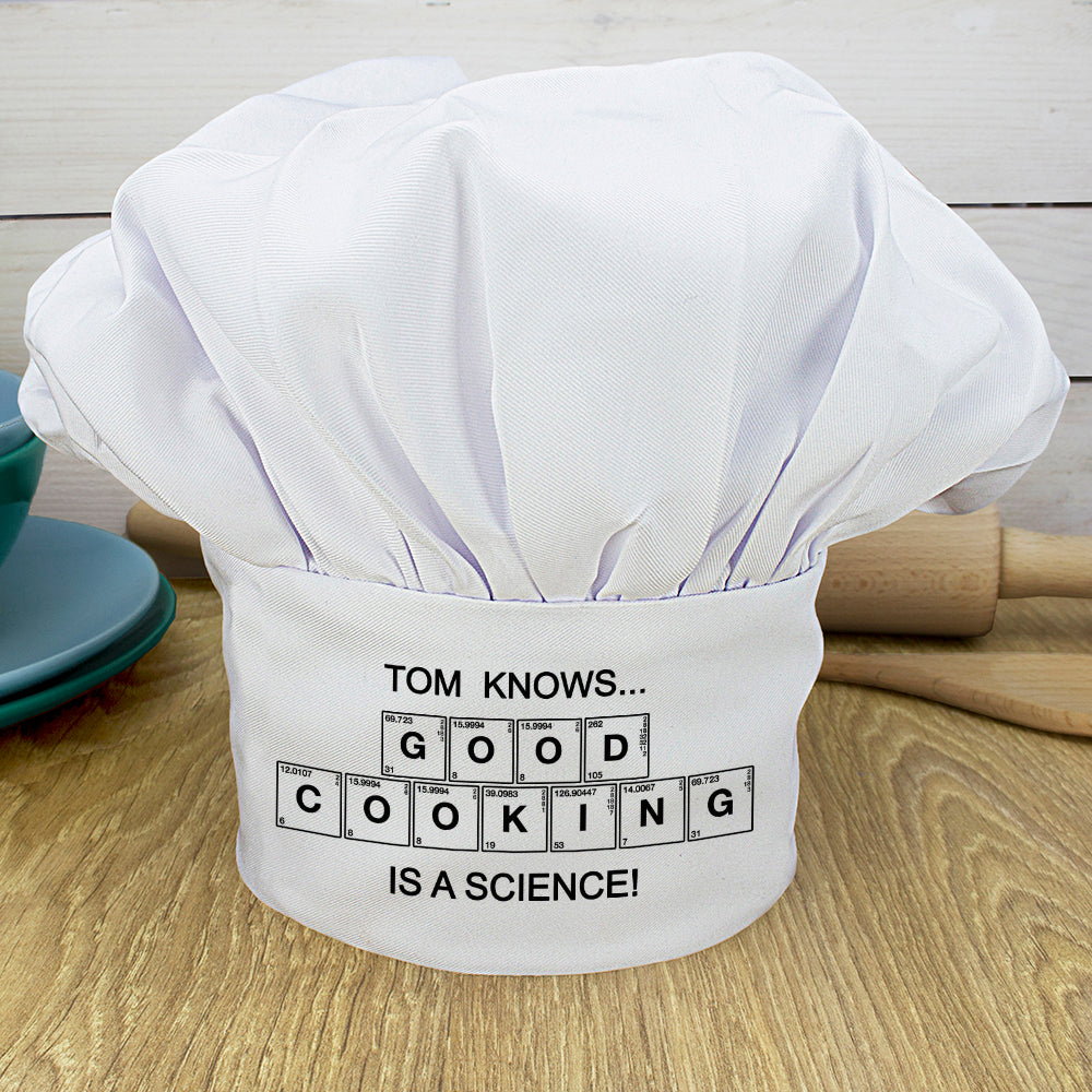 Personalised Good Cooking Is Science Chef Hat