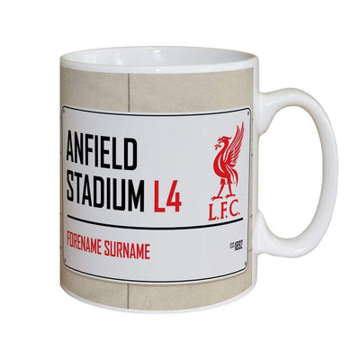 Personalised Memento Mugs Liverpool FC Street Sign Mug