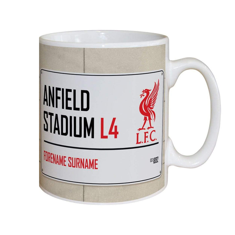 Personalised Memento Mugs Liverpool FC Street Sign Mug