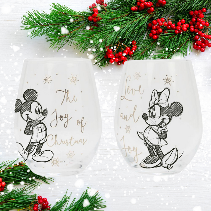 Disney Mickey &amp; Minnie Christmas Glasses, The Personal Shop, personalised gifts