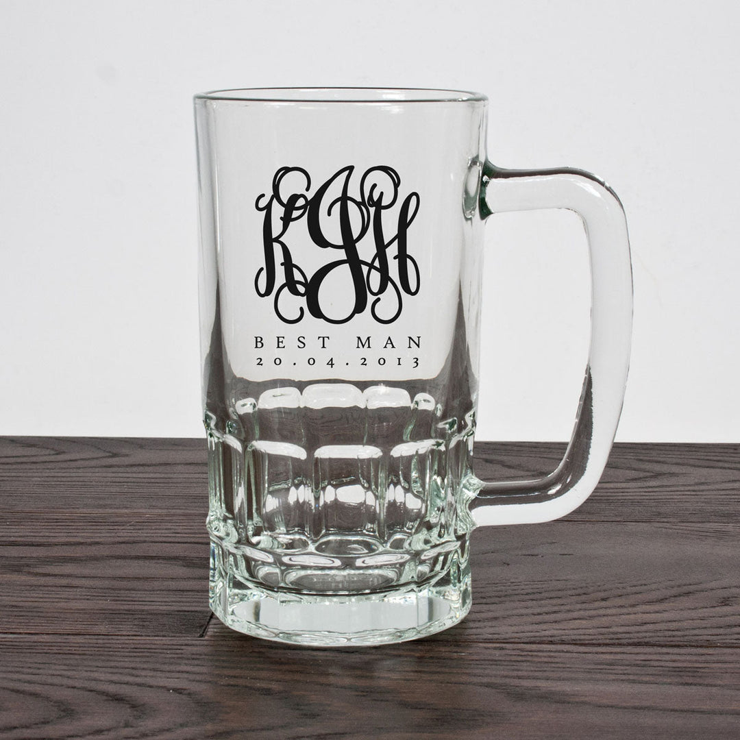 Personalised Monogrammed Best Man Tankard