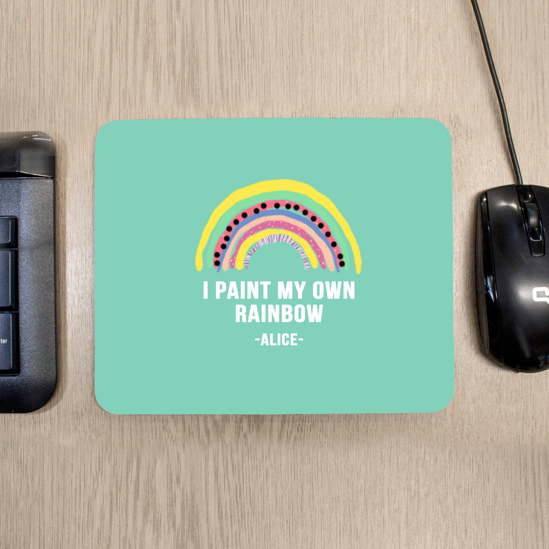 Personalised My Own Rainbow Mouse Pad