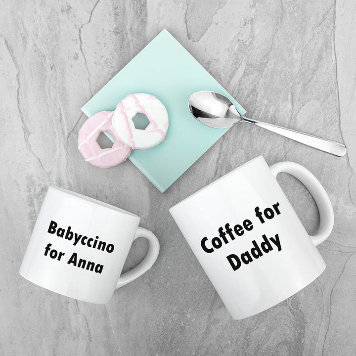 Personalised Daddy &amp; Me Tea Time Mugs