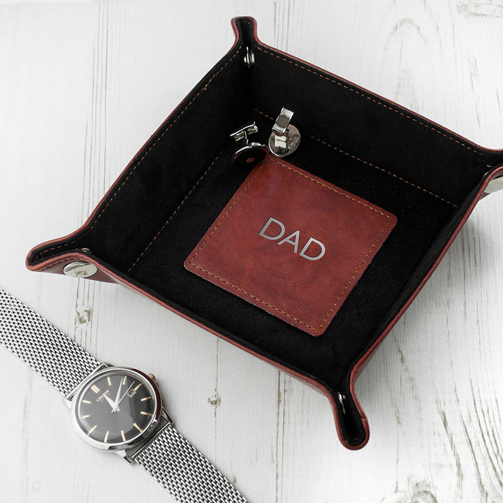 Personalised Luxury Brown Valet Tray