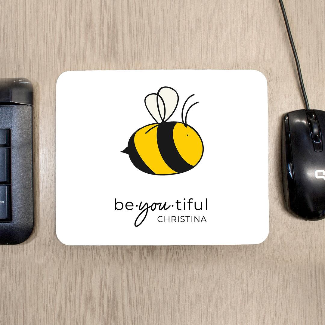 Personalised Bee You Mouse Pad