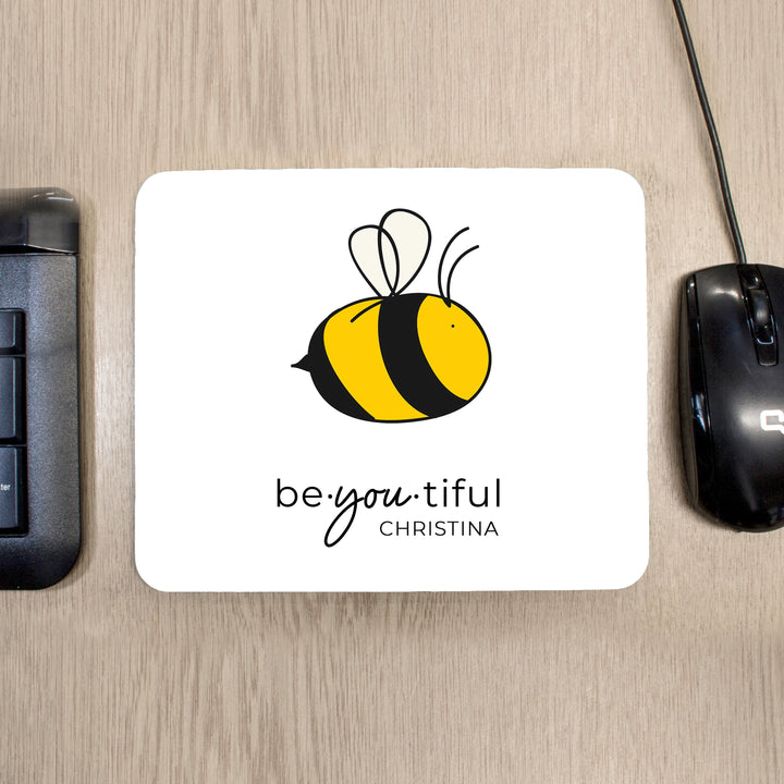 Personalised Bee You Mouse Pad
